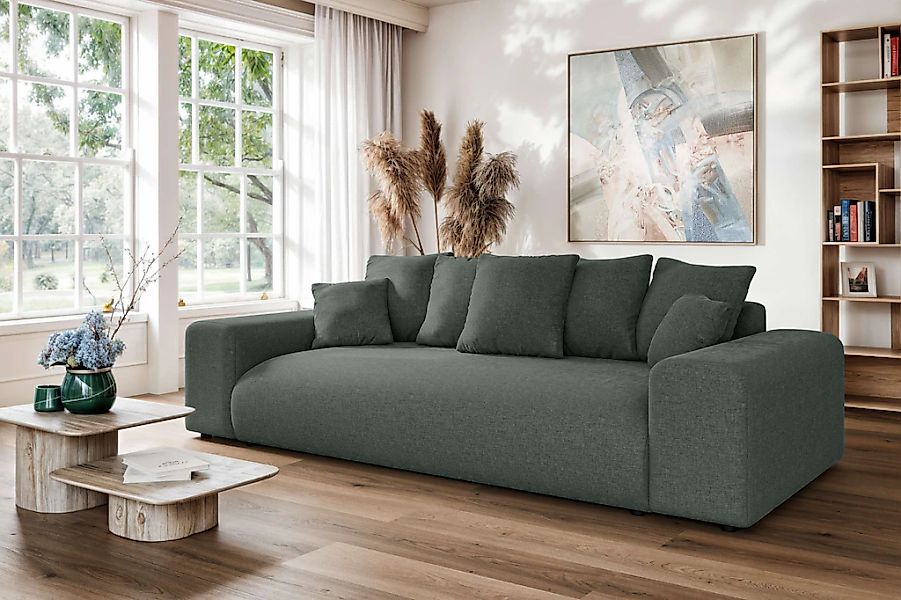 Home affaire Big-Sofa "LAKESIDE 3-Sitzer Schlafsofa mit Bettkasten, Breite günstig online kaufen