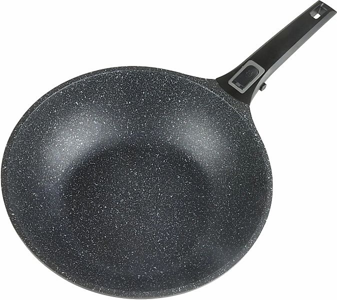 GSW Wok »Easy Click«, Aluminiumguss, (1 tlg.), abnehmbarer Griff, Ø 28 cm, günstig online kaufen