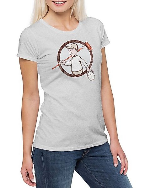 Urban Backwoods Print-Shirt Painter VI Damen T-Shirt Maler Artist Lackierer günstig online kaufen