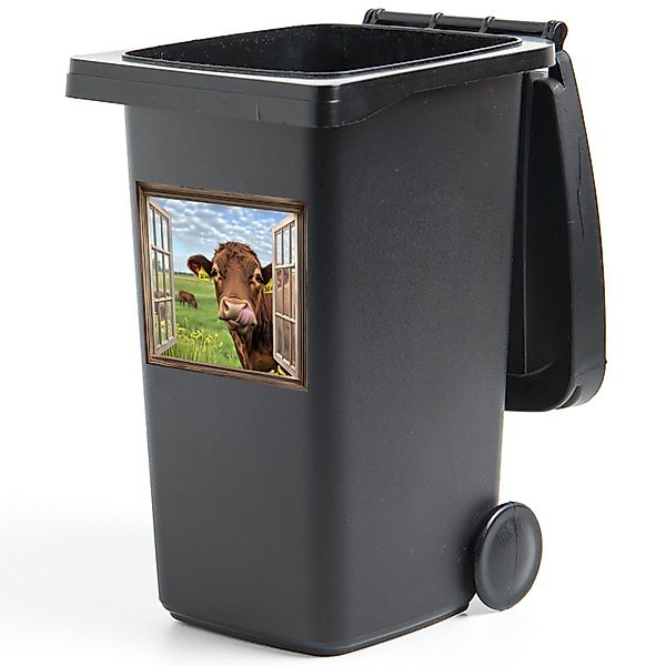 MuchoWow Wandsticker Durchblick - Kuh - günstig online kaufen
