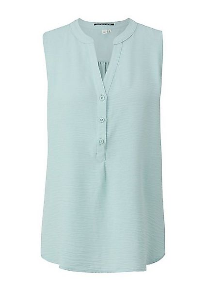 QS Blusentop - Crêpe-Bluse - Ärmellose Bluse günstig online kaufen