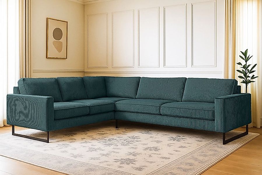 Home affaire Ecksofa »Pinto, XXL, 250/290 cm, langer Schenkel, Ottomane« Co günstig online kaufen