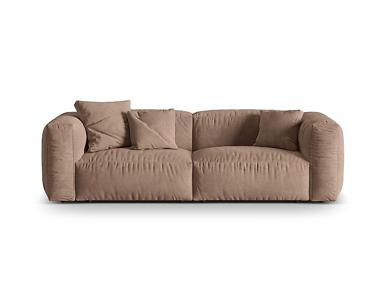 Micadoni | 3-Sitzer-Sofa Martina Samt günstig online kaufen