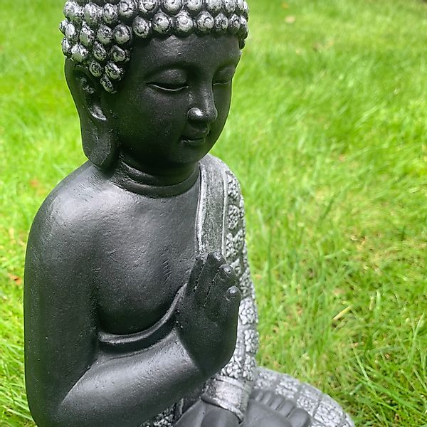 K&L Wall Art Buddhafigur Buddha Statue Kunststein Beton Feng Shui Deko groß günstig online kaufen