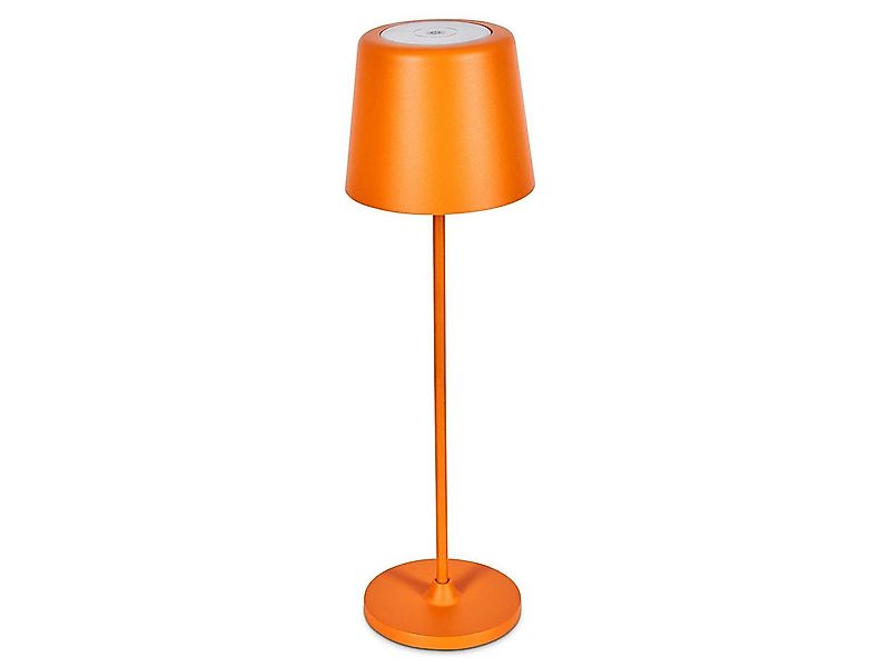 hofstein Tischleuchte dimmbare Tischlampe aus Metall/Kunststoff in Orange/W günstig online kaufen