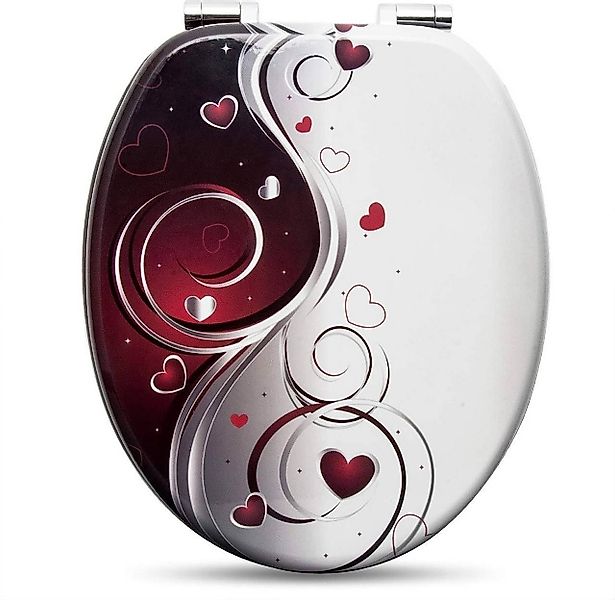 Woltu WC-Sitz (1-St), mit Absenkautomatik, MDF Holzkern, Softclose Scharnie günstig online kaufen