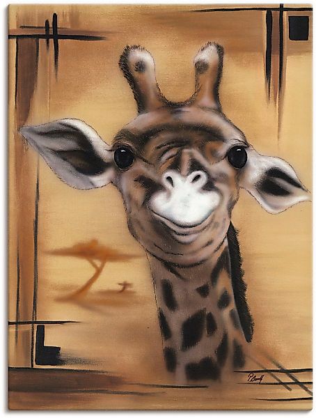 Artland Wandbild "Giraffe", Giraffen Bilder, (1 St.), als Alubild, Outdoorb günstig online kaufen