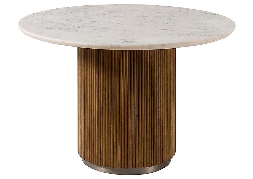 Massivmoebel24 Esstisch BARCELONA (Massivholz, Massivholztisch), rund Mango günstig online kaufen