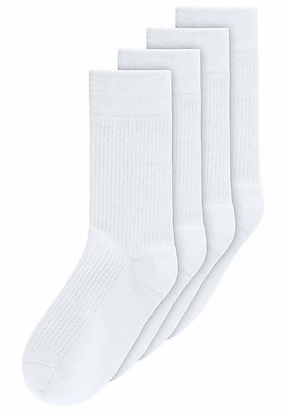 MELA Socken Gerippte Socken 4 Paare Ohne Polyester & Polyamid. Das Elasthan günstig online kaufen