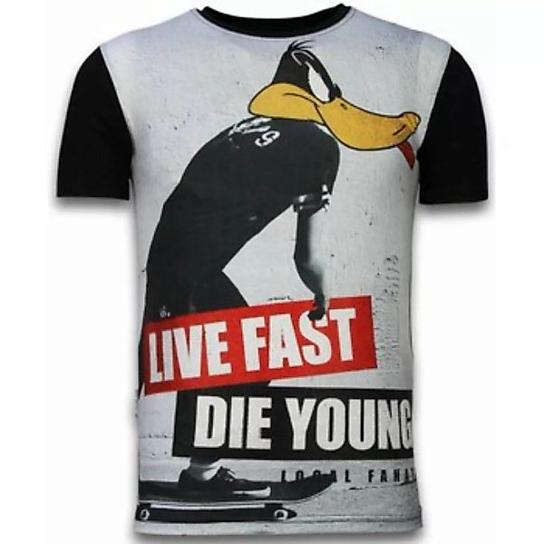 Local Fanatic  T-Shirt Duck Live Fast Digital Strass günstig online kaufen