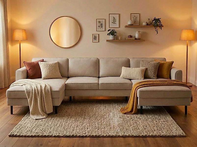 Home affaire Wohnlandschaft "Booster II, whlw. mit Schlaffunktion & Bettkas günstig online kaufen