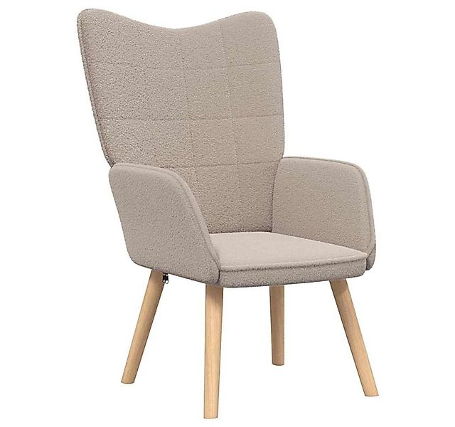 vidaXL Sessel Sessel Hellgrau 62 x 67 x 95,5 cm Sherpa-Stoff (1-St) günstig online kaufen