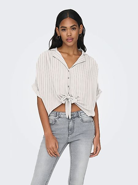 ONLY Kurzarmbluse "ONLPAULA LIFE S/S TIE SHIRT WVN NOOS" Viskose, regular f günstig online kaufen