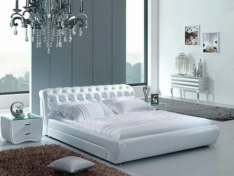 JVmoebel Bett Designer Luxus Chesterfield Polster Doppelbett Bett günstig online kaufen