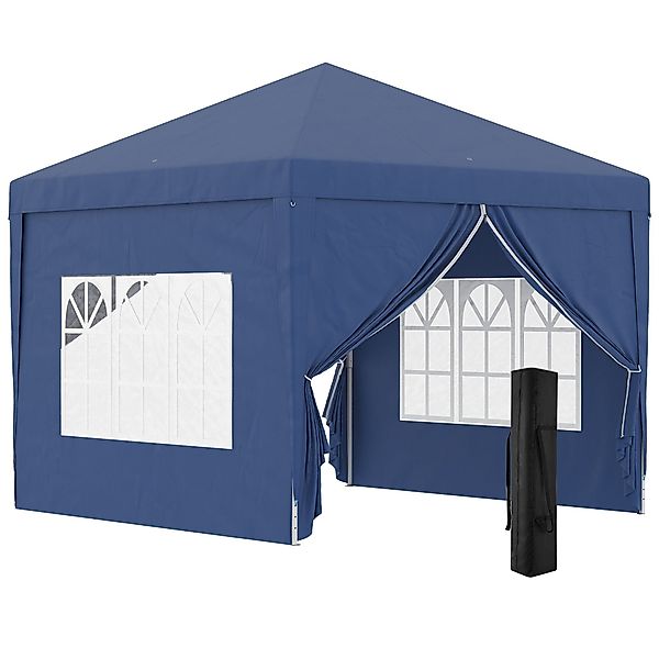 Outsunny Faltpavillon Bierzelt mit 4 Seitenwänden, günstig online kaufen