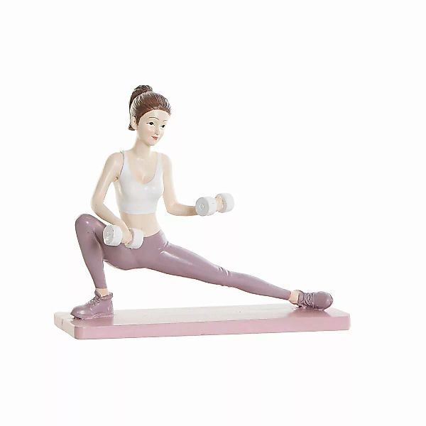 Deko-figur Dkd Home Decor Rosa Harz Yoga (20 X 8 X 16,5 Cm) günstig online kaufen