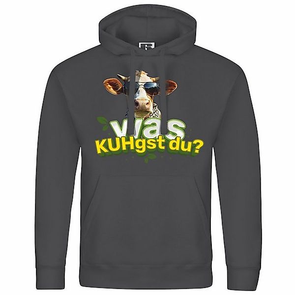 deinshirt Kapuzenpullover Herren Kapuzenpullover Was KUHgst du Mit Print Mo günstig online kaufen