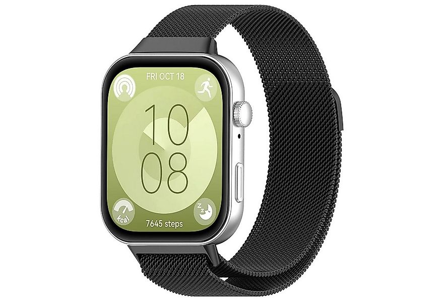 Wigento Smartwatch-Armband Milanese Metal Smart Watch Arm Band für Huawei W günstig online kaufen