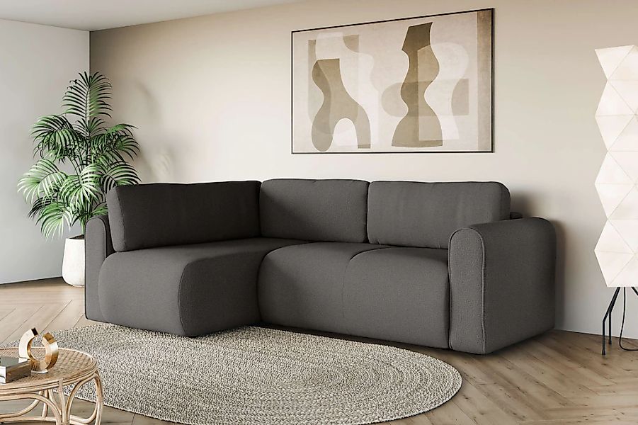 INOSIGN Ecksofa "Zacharia wahlweise Schlafsofa mit Bettkasten, B/T/H 250/16 günstig online kaufen