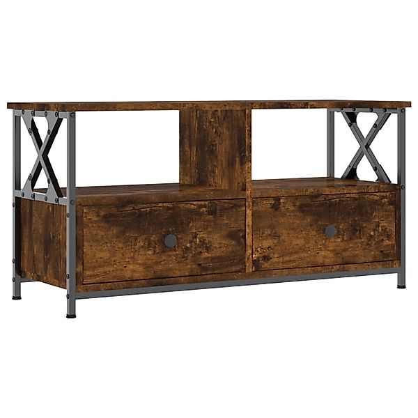 vidaXL TV-Schrank Sonoma-Eiche 90x33x45 cm Holzwerkstoff & Eisen 831795 günstig online kaufen
