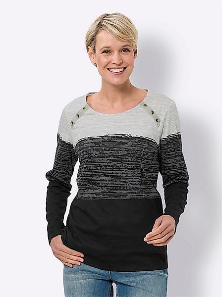 Sieh an! T-Shirt Rundhals-Shirt Langarm günstig online kaufen