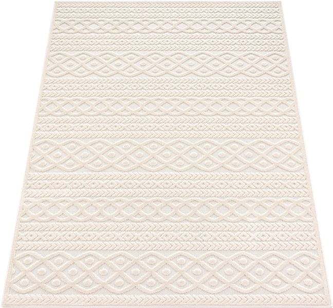 Paco Home Teppich "Cotton 231" rechteckig 10 mm Höhe Uni-Farben, Hoch-Tief günstig online kaufen