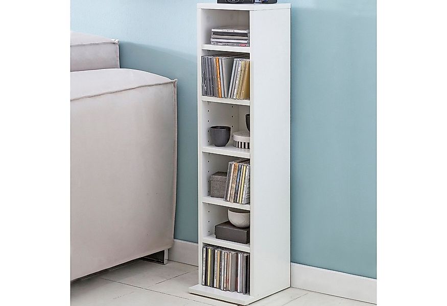 FINEBUY CD-Regal CD Aufbewahrung DVD Ständer Regal Turm Tower Archivierung günstig online kaufen