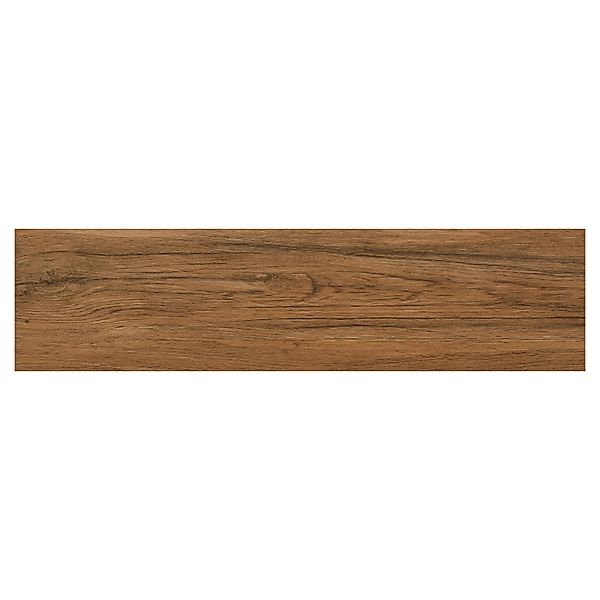 Bodenfliese Feinsteinzeug Oak Braun Glasiert Matt 90 cm x 22,5 cm günstig online kaufen