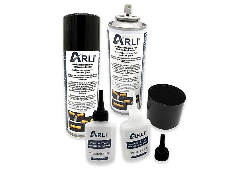 ARLI Montagekleber Sekundenkleber 100g mit Aktivator 400ml Universal, (1-tl günstig online kaufen