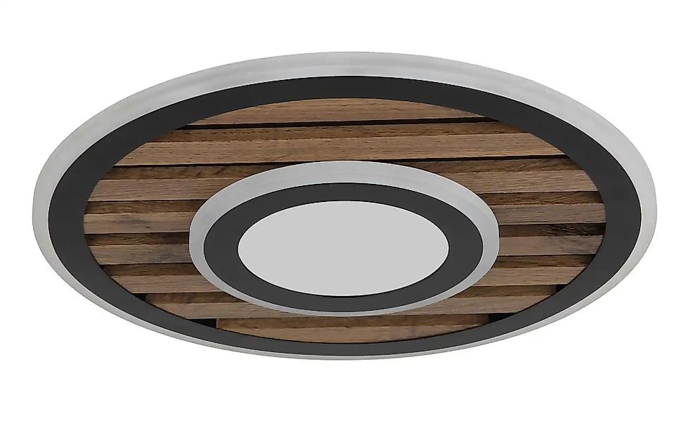Globo Lighting Deckenleuchte   ¦ schwarz ¦ Maße (cm): B: 40 H: 6  Ø: 40 Lam günstig online kaufen