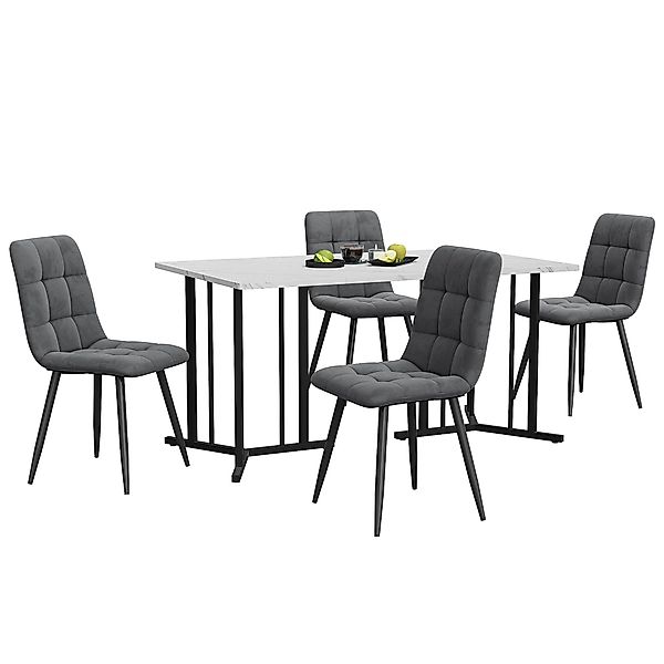 i@home Essgruppe 140×80cm Esstisch mit 4 günstig online kaufen