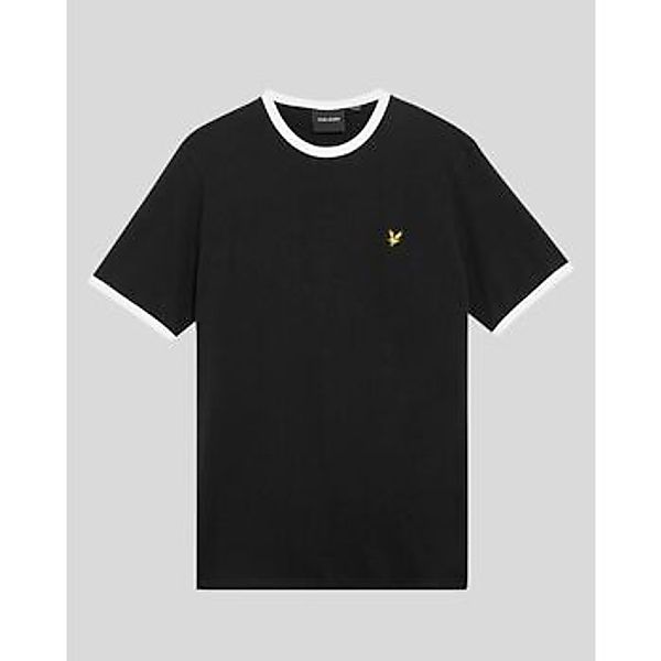 Lyle & Scott  T-Shirts & Poloshirts TS2201V RINGER T-SHIRT-W189 JET BLACK/W günstig online kaufen