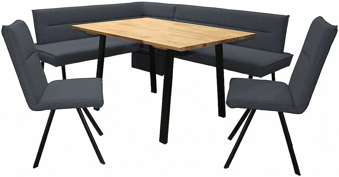 Home affaire Eckbankgruppe "Sava" Set, 4 Stk. tlg. Eckbank mit Wellenfederu günstig online kaufen