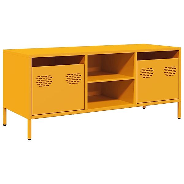 vidaXL TV-Schrank Senfgelb 101,5x39x43,5 cm Kaltgewalzter Stahl 851301 günstig online kaufen