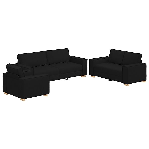 vidaXL Sofa 3-tlg. Sofagarnitur mit Kissen günstig online kaufen