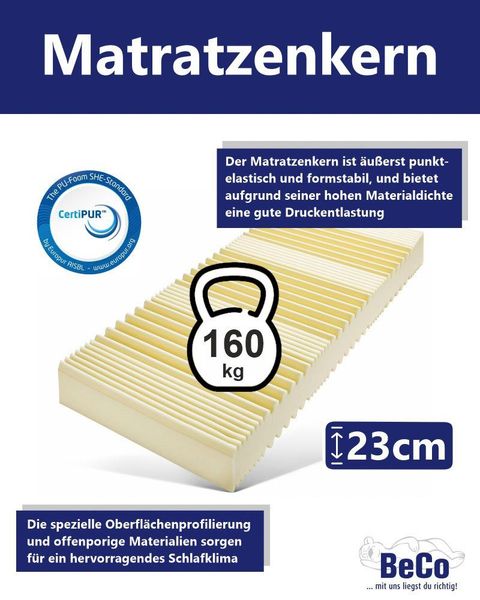 Beco Kaltschaummatratze "Luxus-Matratze für Gewichtige, hohe Matratzenhöhe günstig online kaufen