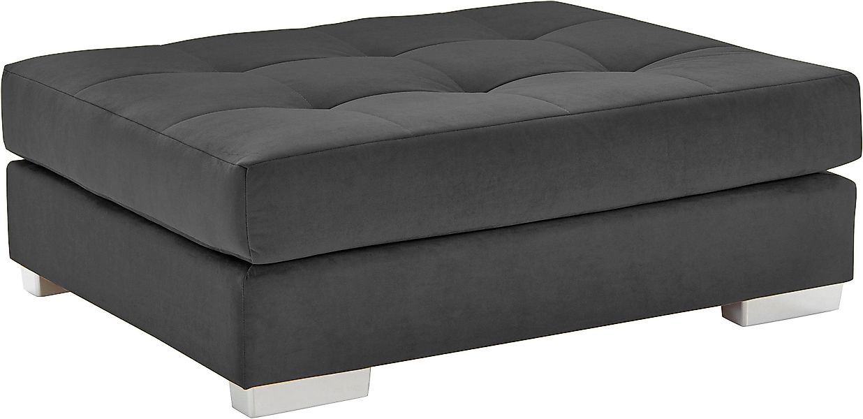INOSIGN Hocker "Vale", mit Federkern und Steppung im Sitzbereich günstig online kaufen