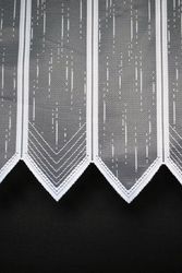 Gardinen Kranzusch Scheibengardine längs gestrichelt, Stangendurchzug, günstig online kaufen