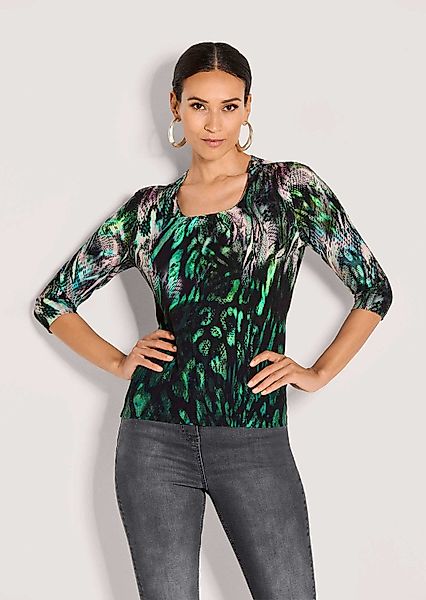 MADELEINE Langarmshirt Elegantes Shirt mit All-Over-Print günstig online kaufen