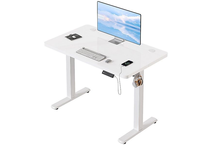 HOMALL Schreibtisch Schreibtisch Höhenverstellbarer mit Gedächtnis und Sitz günstig online kaufen