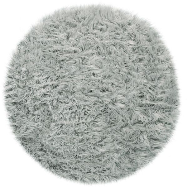 Paco Home Fellteppich "Playa 960" rund 64 mm Höhe Kunstfell, Flokati-Optik, günstig online kaufen
