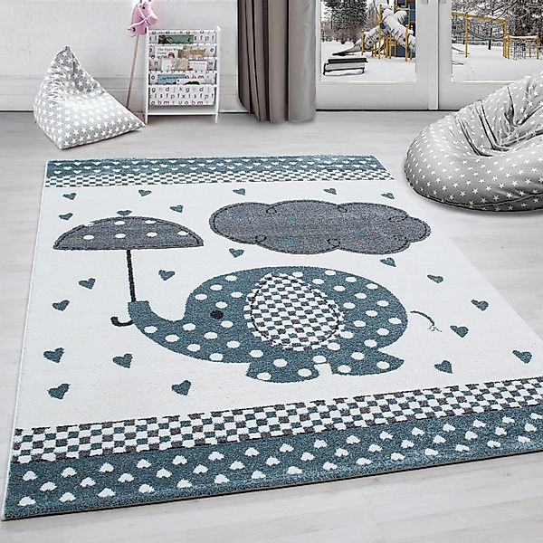 Carpettex Kinderteppich Elefant-Design, Läufer, Höhe: 11 günstig online kaufen