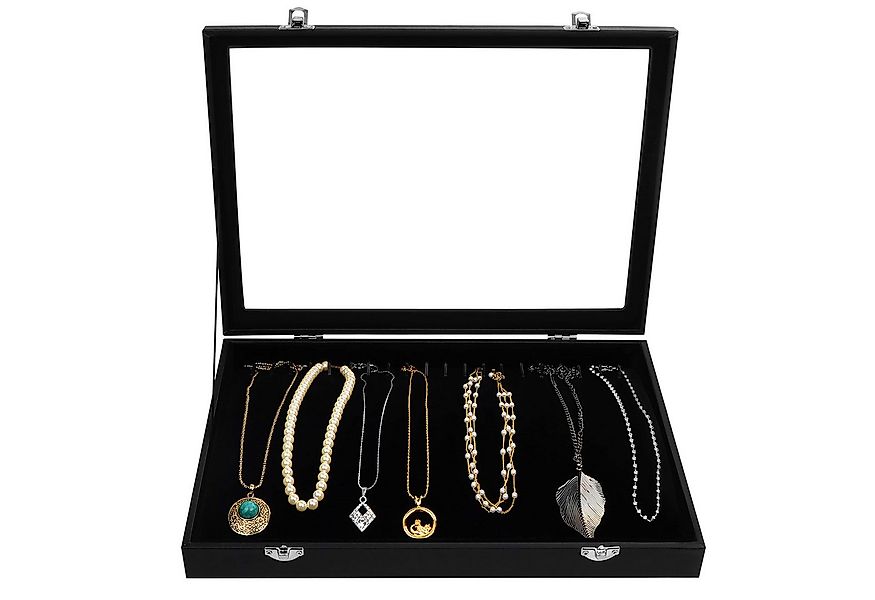 Kurtzy Schmuckständer Schmuckorganizer mit Schmuckkasten und 20 Aufhängemög günstig online kaufen