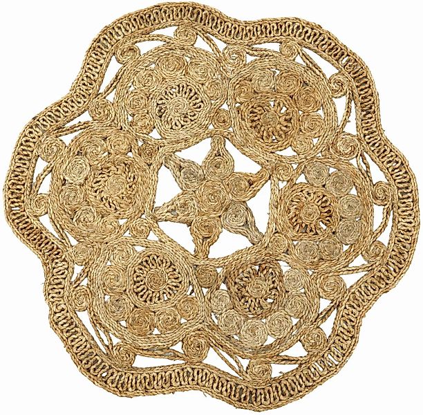 carpetfine Sisalteppich "Juteteppich Paul" rund 13 mm Höhe natürliches Pfla günstig online kaufen