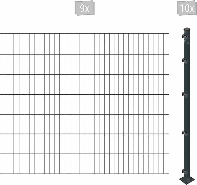 Arvotec Einstabmattenzaun "ESSENTIAL 140 zum Einbetonieren", Zaunhöhe 140 c günstig online kaufen