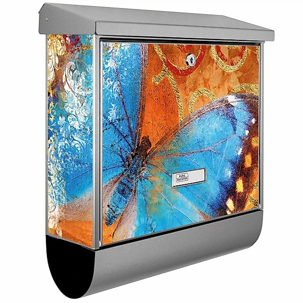 Banjado Briefkasten Edelstahl 38x39x12cm Mit Zeitungsfach Inkl. Montagemate günstig online kaufen