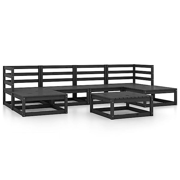 vidaXL 7-tlg Garten-Lounge-Set Massivholz Kiefer Modell 19 günstig online kaufen