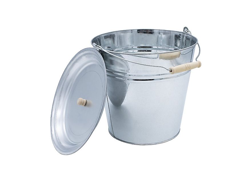 Spetebo Übertopf Zinkeimer mit Deckel - 12 L (Stück, 1 St., Zinkeimer), dek günstig online kaufen