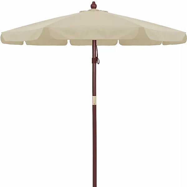 Sonnenschirm Holz Beige Ø330cm UV-Schutz 80+ günstig online kaufen