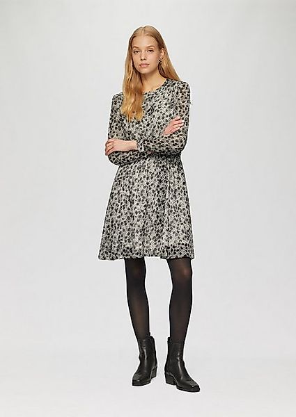 QS Minikleid Leichtes Chiffonkleid mit All-over-Print günstig online kaufen